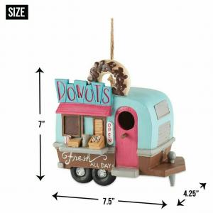 Accent 4506362 Donuts Food Truck Birdhouse - Charming Garden Decor