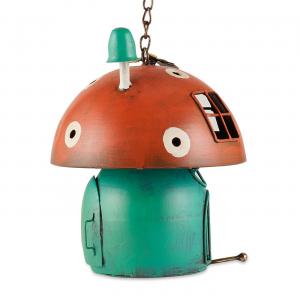 Accent 4506225 Whimsical Red Mushroom Birdhouse