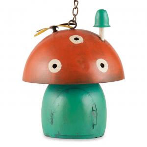 Accent 4506225 Whimsical Red Mushroom Birdhouse