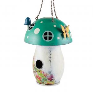 Accent 4506227 Whimsical Green Mushroom Birdhouse