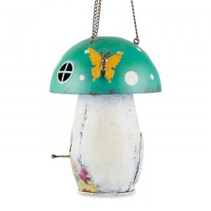 Accent 4506227 Whimsical Green Mushroom Birdhouse