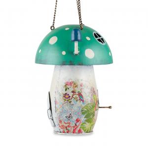 Accent 4506227 Whimsical Green Mushroom Birdhouse