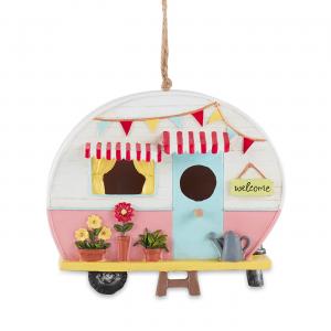 Accent 4506351 Pink And White Camper Birdhouse