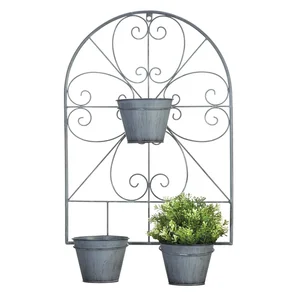 10018892 | Summerfield Terrace Rustic Iron Wall Trellis