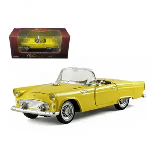 Arkon 05521y 1955 Ford Thunderbird Convertible Yellow 132 Diecast Car 