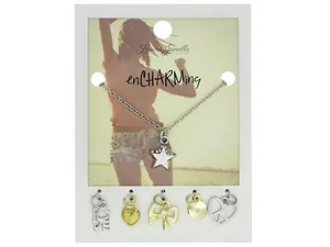 GW878 | Bulk Buys Charming Silver Star Necklace with