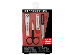 Bulk HC539 Body Prescriptions Men039;s Care 4 Piece Nail Care Kit