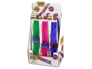 EN968 | Bulk Buys Colorful Fuzzy Slap Bracelets with