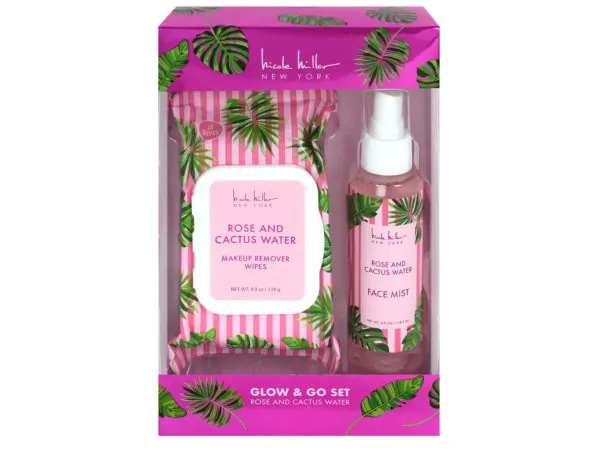 Bulk HC538 Nicole Miller Rose And Cactus Water 30 Ct Face Wipes And 4 