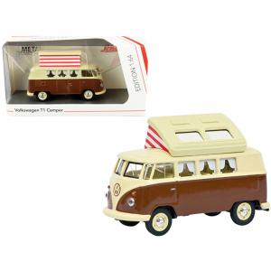 Schuco 452026600 Volkswagen T1 Camper Bus With Pop-top Roof Brown And 