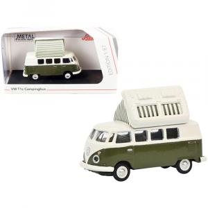 Schuco 452660400 Volkswagen T1 Camper Bus With Pop-top Roof Green And 