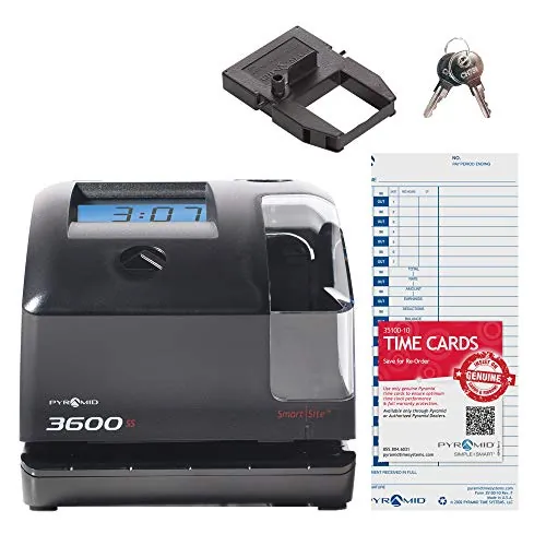 Pyramid PTI3600SS Pyramid 3600ss Electronic Time Recorder  Stamp