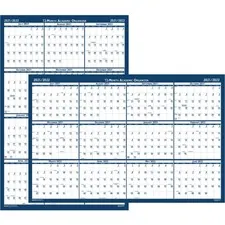 House 00395 Academic July-june Wall Calendar - Julian Dates - Monthly 