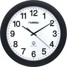 Lorell LLR 60997 12 Round Radio Controlled Wall Clock - Analog - Quart