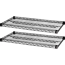 Lorell LLR 69139 2 Extra Shelves For Industrial 48x18 Wire Shelving - 