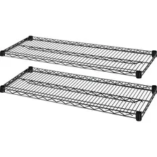 Lorell LLR 69143 Industrial Wire Shelving - 36 X 24 X 1.6 - 2 X Shelf(