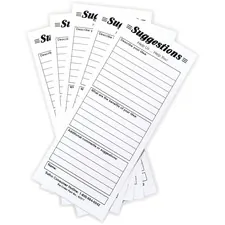 Safco SAF 4231 Safco Suggestion Box Card Refills - 3 12 X 8 Sheet Size