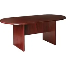 Lorell LLR 87272 Essentials Oval Conference Table - Laminated Oval Top