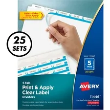 Avery AVE 11446 Averyreg; Index Maker Print  Apply Dividers - 125 X Di