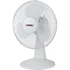 Lorell LLR 44551 12 Oscillating Desk Fan - 12 Diameter - 3 Speed - Qui