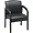 LLR 60469 | Lorell Deluxe Faux Guest Chair - Black Faux