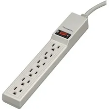 Fellowes FEL 99000 6 Outlet Power Strip - 3-prong - 6 X Nema 5-15r - 4