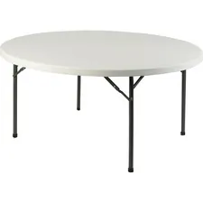 Lorell LLR 60326 Banquet Folding Table - Round Top X 60 Table Top Diam