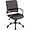 LLR 69518 | Lorell Mid Back Task Chair - Black Leather Seat