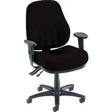 Lorell LLR 81103 Baily High-back Multi-task Chair - Black Acrylic Seat