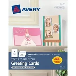 AVE 03378 | Avery Dennison Avery® Inkjet Greeting Card