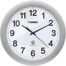 Lorell LLR 60996 12 Round Radio-controlled Wall Clock - Analog - Quart