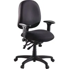 Lorell LLR 60538 High Performance Task Chair - Black Seat - Black Back