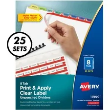 Avery AVE 11999 Averyreg; Index Maker Index Divider - 200 X Divider(s)