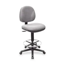 Lorell LLR 80009 Pneumatic Adjustable Multi-task Stool - Gray Seat - G