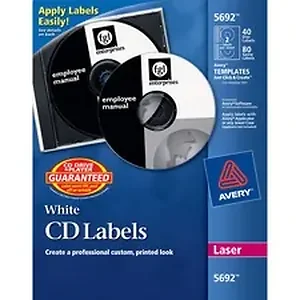 05692 | Avery Dennison Avery White CD Labels for Laser