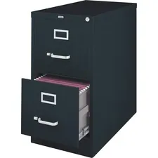 Lorell LLR 60661 Vertical File Cabinet - 2-drawer - 18 X 26.5 X 28.4 -