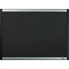 Lorell LLR 75696 Black Mesh Fabric Covered Bulletin Boards - 36 Height