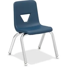 Lorell LLR 99881 12 Seat-height Stacking Student Chairs - Four-legged 