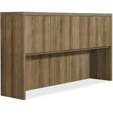 Lorell LLR 34321 Chateau Series Walnut Laminate Desking - 66.1 X 14.8 