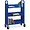 Lorell Lorell Single-sided Steel Book Cart - 3 Shelf -