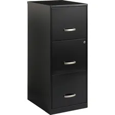 Lorell LLR 18573 Soho 18 3-drawer Vertical File - 14.3 X 18 X 35.5 - 3