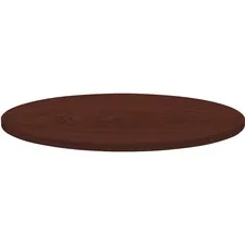 Lorell LLR 62574 Round Invent Tabletop - Mahogany - Round Top - 1 Tabl