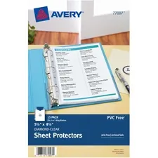 Avery AVE 77007 Averyreg; Mini Diamond Clear Heavyweight Sheet Protect