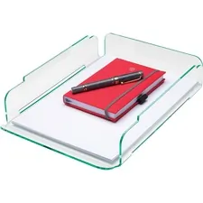 Lorell LLR 80654 Single Stacking Letter Tray - Desktop - Durable, Ligh