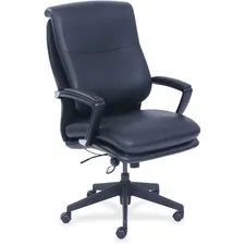 Lorell LLR 48848 Infinity Executive Chair - Black Bonded Leather Seat 