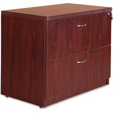 Lorell LLR 34312 Chateau Series Mahogany Laminate Desking - 2-drawer -