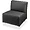 LLR 86917 | Lorell Fuze Modular Series Black Leather Guest