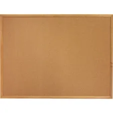 Lorell LLR 19766 Oak Wood Frame Cork Board - 18 Height X 24 Width - Co