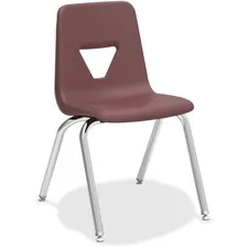 Lorell LLR 99892 18 Seat-height Stacking Student Chairs - Four-legged 