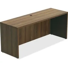 Lorell LLR 34307 Chateau Series Walnut Laminate Desking Credenza - 70.